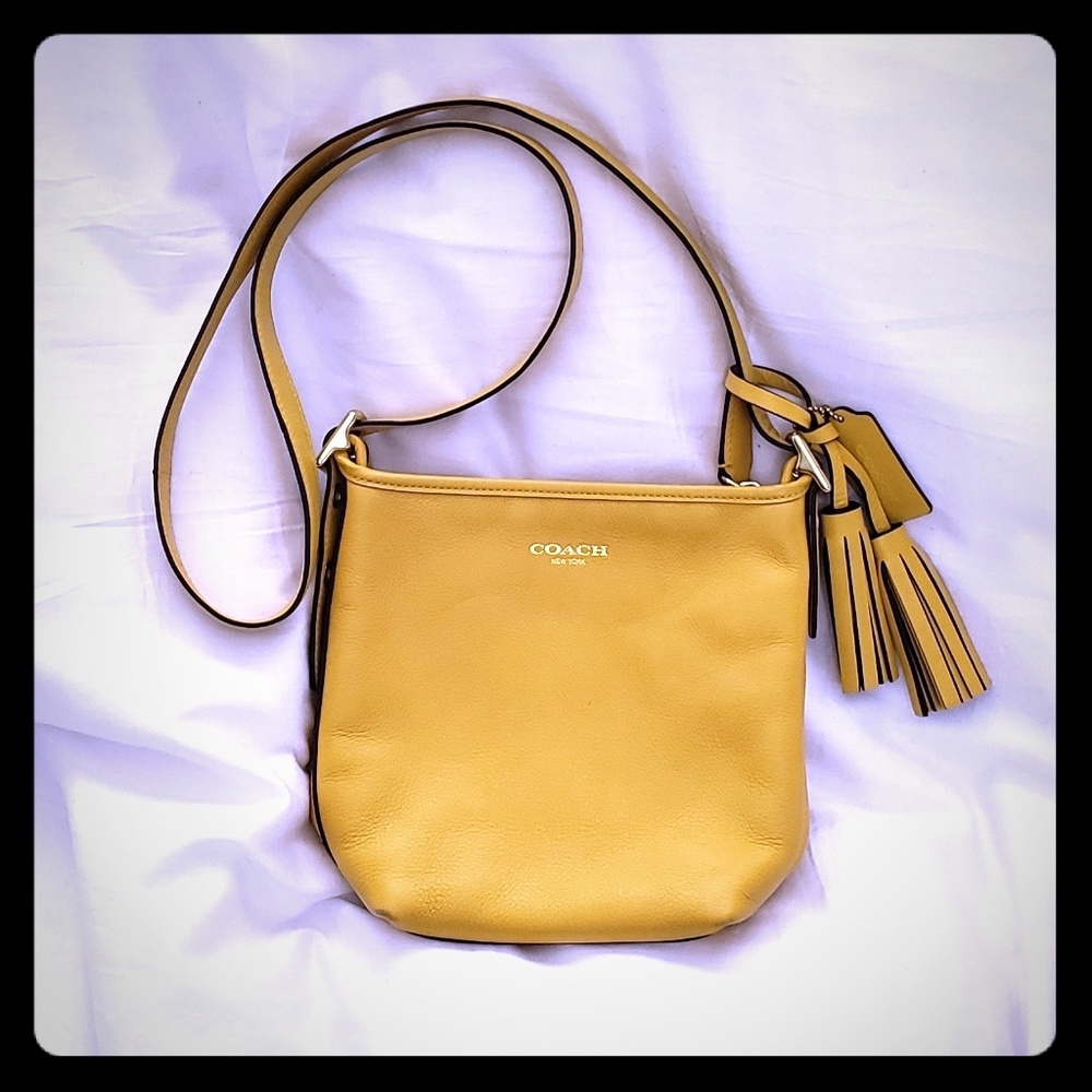 Coach Crossbody Purse - yellow